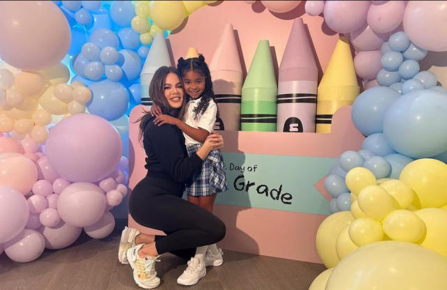 Khloé Kardashian Expresses Mixed Emotions as True Starts First Grade