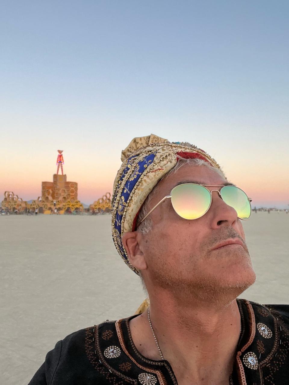 Palm Springs resident Bob Bogard at Burning Man 2023 in Black Rock City, Nevada.