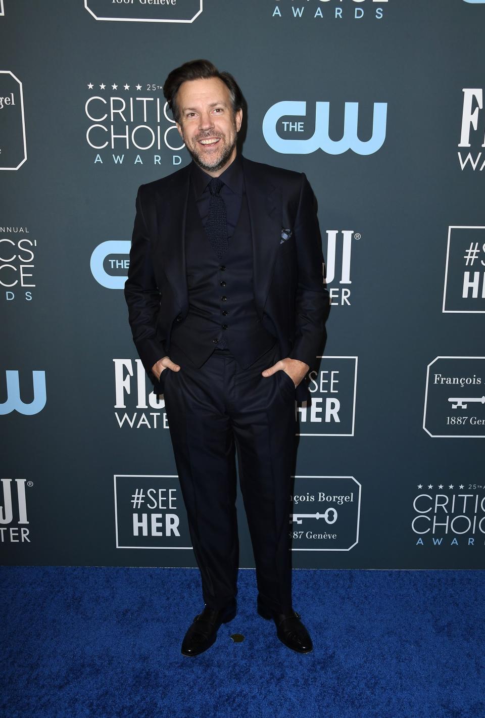 Jason in a suit at the 25th Critics Choice Awards