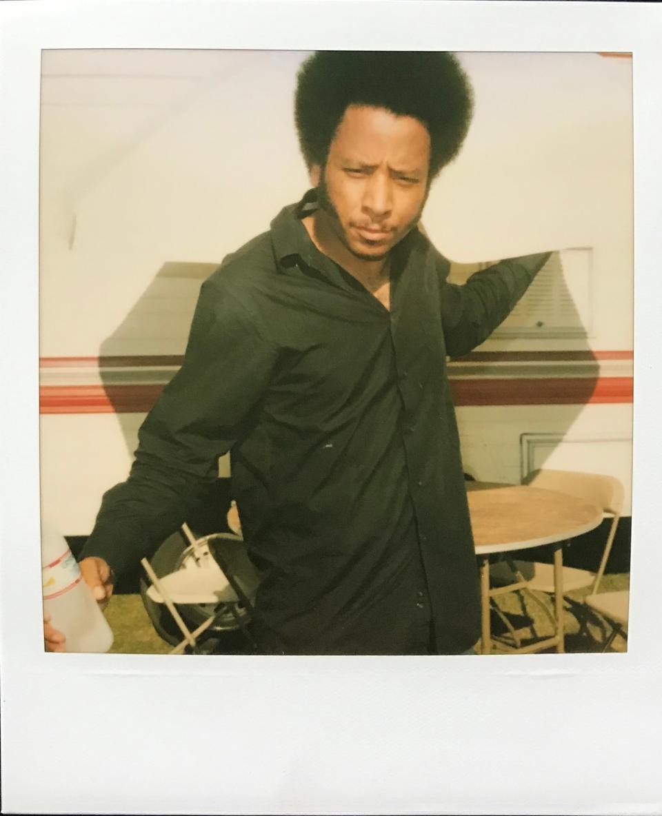 Activist and rapper turned director Boots Riley, who was performing at Coachella 2007 with New Orleans–based band Galactic