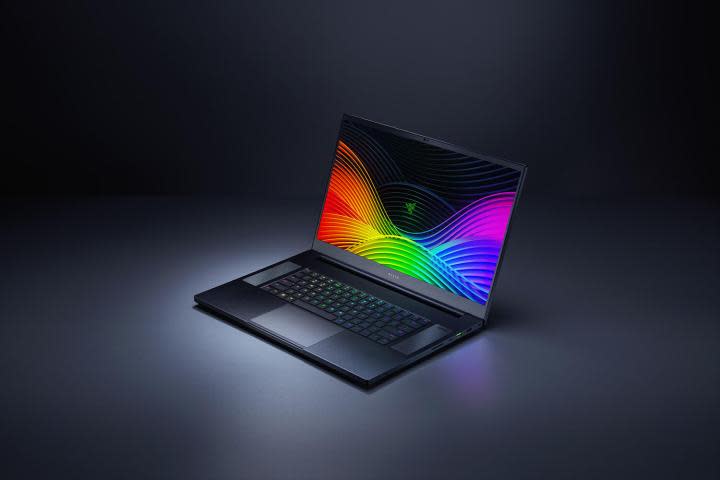 A Razer Blade laptop.