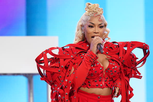 <div class="inline-image__caption"><p>Stefflon Don performs during the Platinum Party at the Palace.</p></div> <div class="inline-image__credit">Jacob King/PA Images via Getty Images</div>