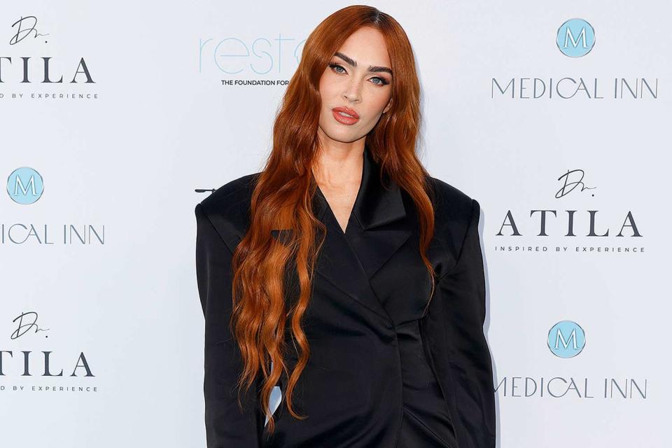 <p>Franziska Krug/Getty Images</p> Megan Fox at the Medical Inn Grand Opening and Charity Event.