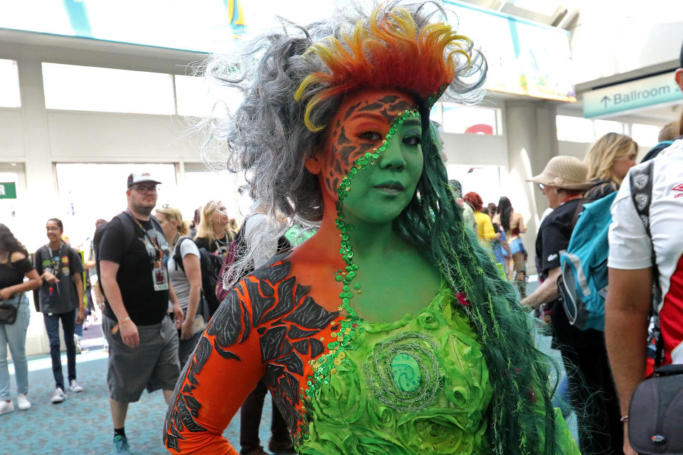 <p>Cosplayer dressed as Te Fiti from <i>Moana</i> at Comic-Con International on July 21, 2018, in San Diego. (Photo: Angela Kim/Yahoo Entertainment) </p>