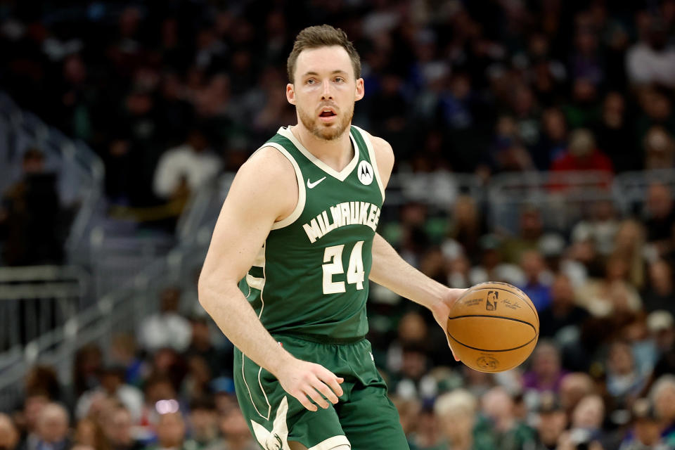 Pat Connaughton。(Photo by John Fisher/Getty Images)