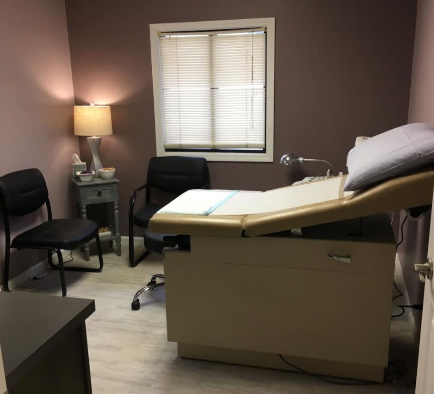 One of the exam rooms at Whole Woman&rsquo;s Health in Texas, where Glenna Martin provides services. (Photo: Courtesy of Whole Woman’s Health)