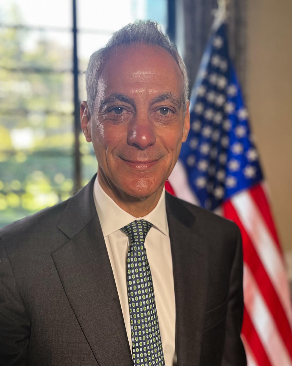 The U.S. ambassador to Japan, Rahm Emanuel, in Tokyo on Thursday. (Janis Mackey Frayer / NBC News)