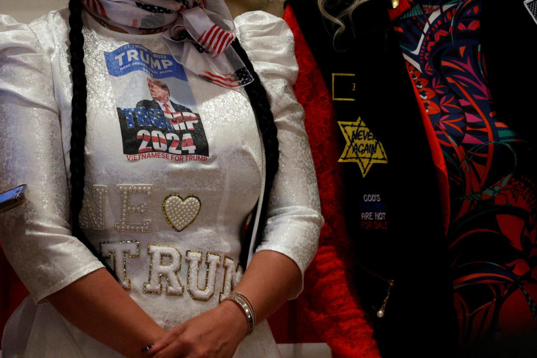 Supporters of Republican presidential candidate and former U.S. President Donald Trump 