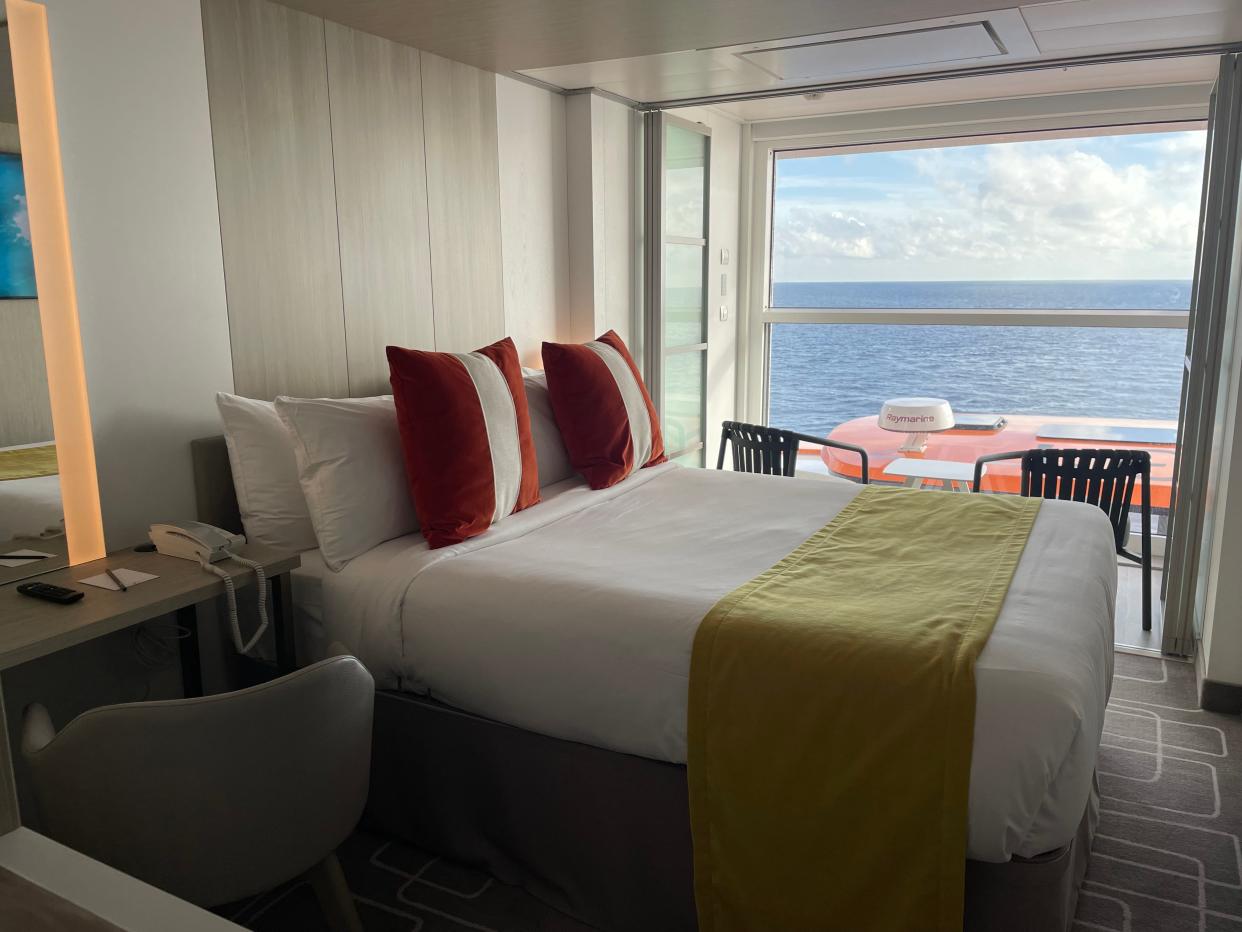 A solo stateroom on Celebrity Ascent.