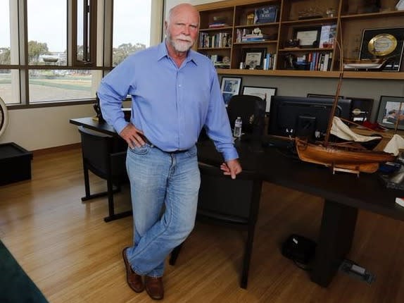 Genetic researcher Craig Venter is pictured in his office in La Jolla, California March 7, 2014. 
REUTERS/Mike Blake