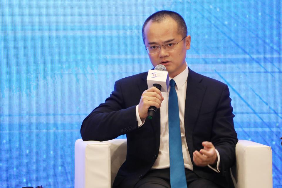 WUZHEN, CHINA - OCTOBER 20: Wang Xing, chairman, chief executive officer and co-founder of Meituan Dianping, speaks during the 6th World Internet Conference (WIC) at Wuzhen International Internet Exhibition & Convention Center on October 20, 2019 in Wuzhen, Zhejiang Province of China. The three-day WIC opened in Wuzhen of Zhejiang province on Sunday, with the theme of 'Intelligent Interconnection for Openness and Cooperation: Building a Community with a Shared Future in Cyberspace'. (Photo by VCG/VCG via Getty Images)