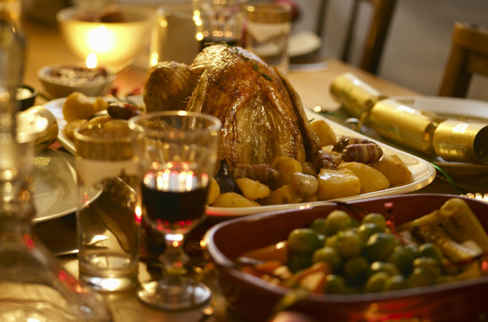 Traditional Christmas dinner