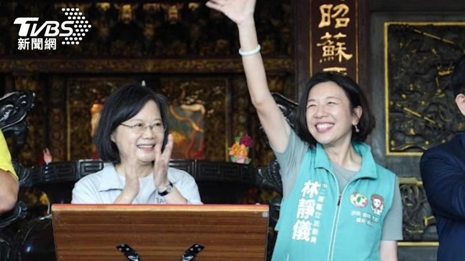 蔡英文幫林靜儀輔選。（圖／林靜儀辦公室提供）