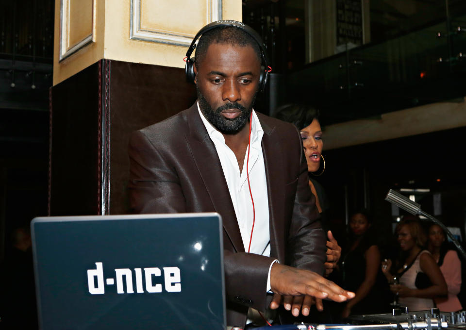 NEW YORK, NY - OCTOBER 13:  Actor Idris Elba spins at BET's Black Girls Rock 2012 After Party at Millesime - The Carlton Hotel on October 13, 2012 in New York City.  (Photo by Cindy Ord/Getty Images for BET)