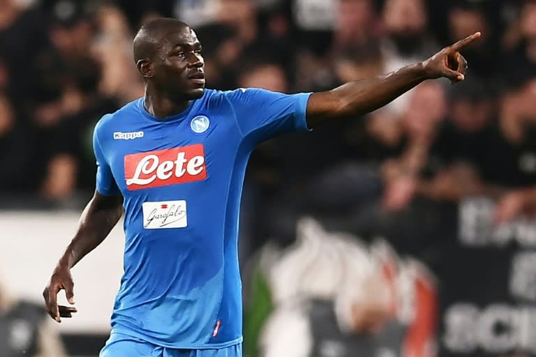 Senegalese defender Kalidou Koulibaly headed the late winner for Napoli at Juventus to keep the Serie A race alive