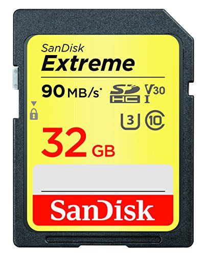 2) Sandisk Extreme UHS-1 Memory Card
