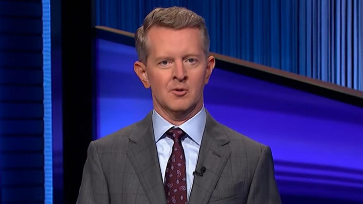  Ken Jennings hosting Jeopardy. 