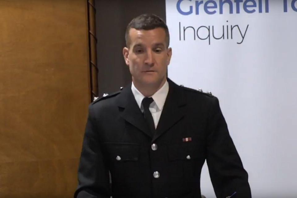 Michael Dowden who was the first London Fire Brigade incident commander on the scene at Grenfell Tower on the night of the fire: PA