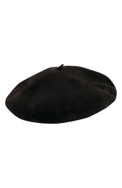 For those with softer waves or curls, this <a href="https://shop.nordstrom.com/s/dorfman-pacific-basque-beret/4349188?origin=keywordsearch-personalizedsort&amp;fashioncolor=BLACK" target="_blank">gorgeous beret</a> is lined with soft satin and has a leather sweatband for that perfect fit.