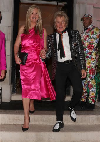 <p>Mark R. Milan/GC Images</p> Penny Lancaster and Rod Stewart pictured in 2020