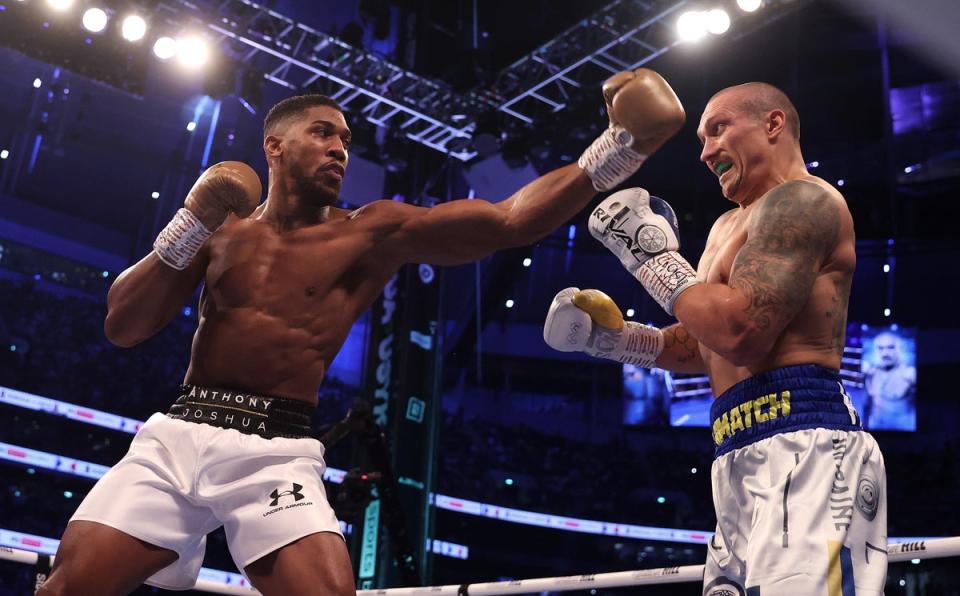 Anthony Joshua (left) is out to avenge his loss to Oleksandr Usyk (Getty Images)