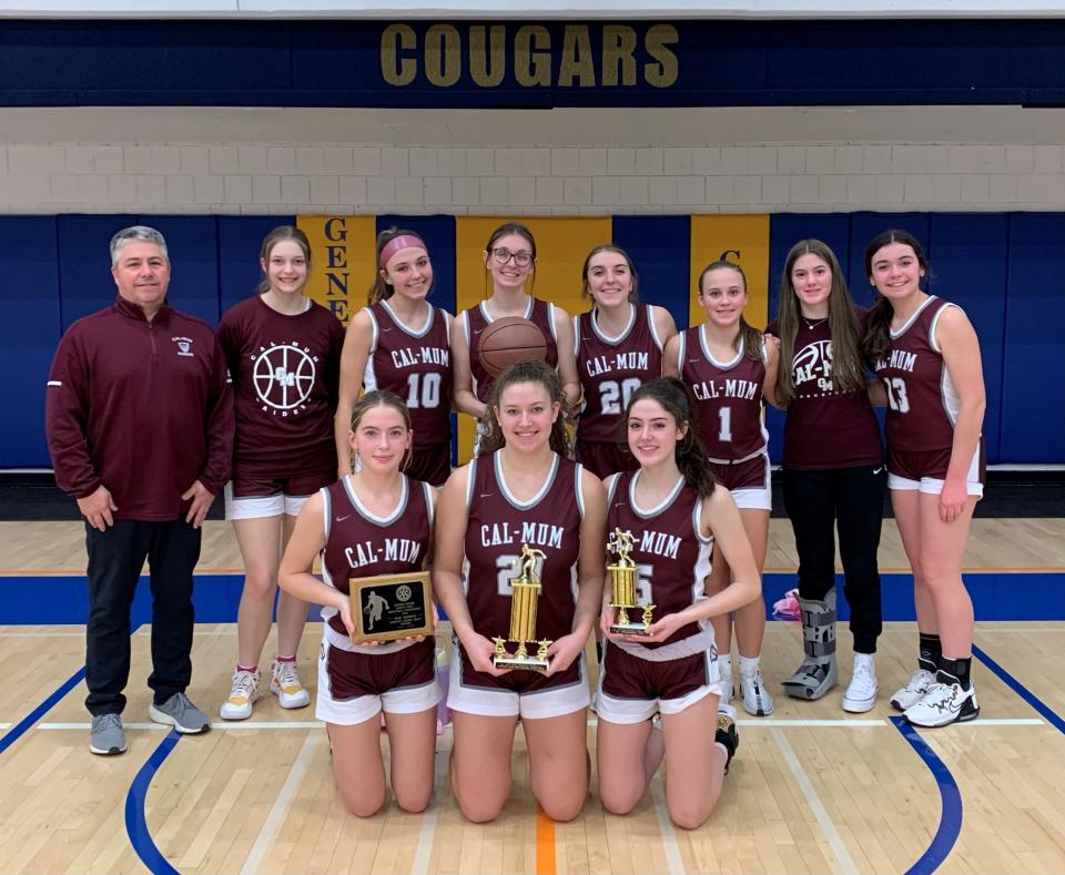 Cal-Mum girls basketball won the Batavia Rotary Tournament, defeating Pembroke 46-40 in the finals.