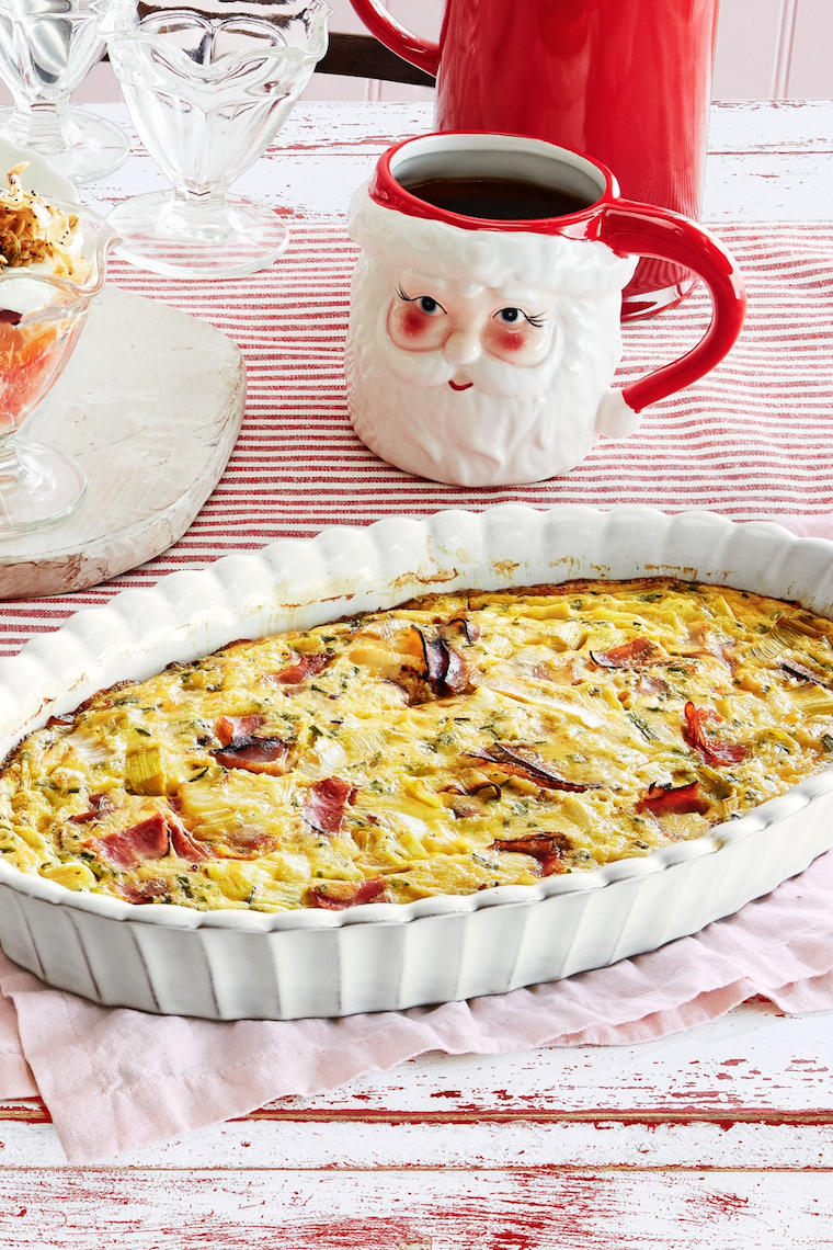 <p>Prep this quiche ahead of time so all you have to do on Thanksgiving morning is pour the mixture into a baking dish and pop in the oven.</p><p><strong><a href="https://www.countryliving.com/food-drinks/a29628727/crustless-ham-and-leek-quiche-recipe/" rel="nofollow noopener" target="_blank" data-ylk="slk:Get the recipe;elm:context_link;itc:0;sec:content-canvas" class="link ">Get the recipe</a>.</strong> </p>