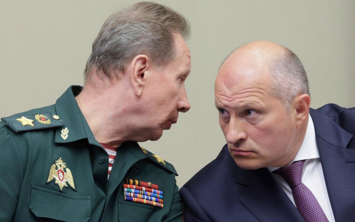 National Guard chief Viktor Zolotov and emergency situations minister Alexander Kurenkov