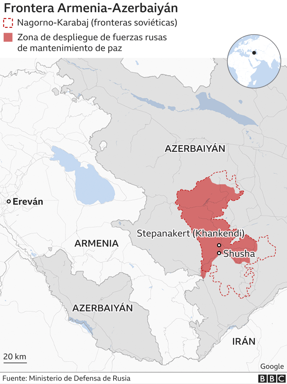 Frontera Armenia - Azerbaiyán.