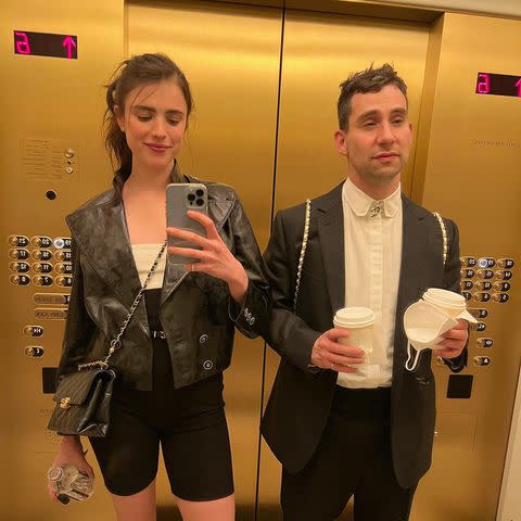 <p>Jack Antonoff/ Instagram</p> Margaret Qualley and Jack Antonoff