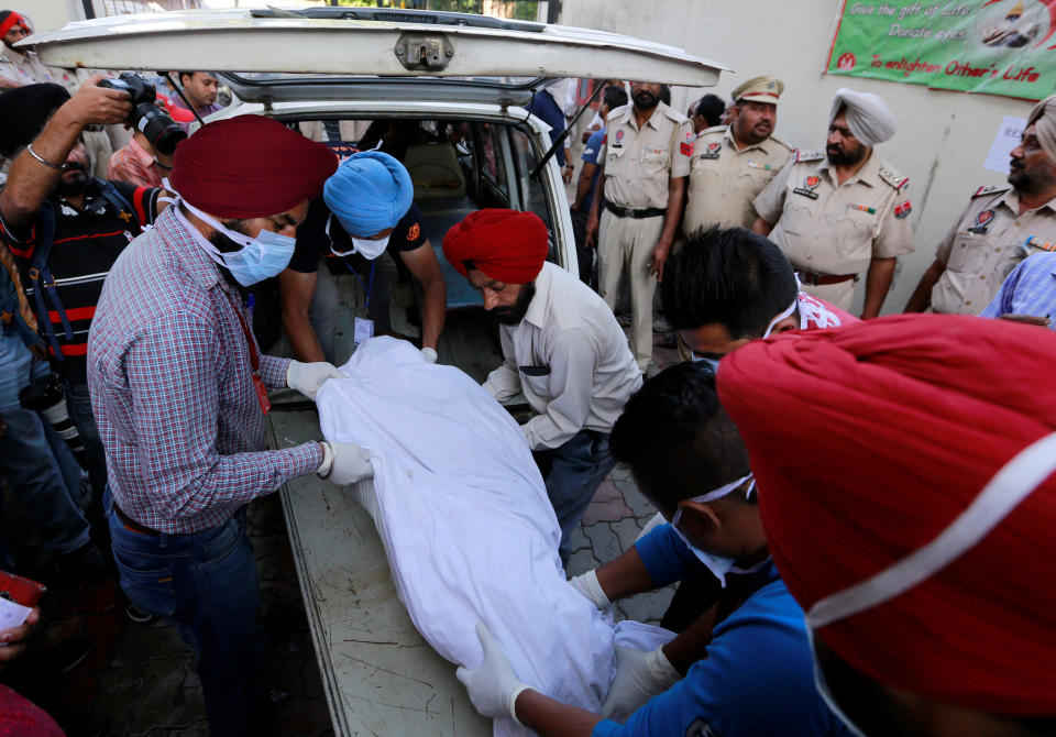 Dozens killed in train accident in Amritsar, India