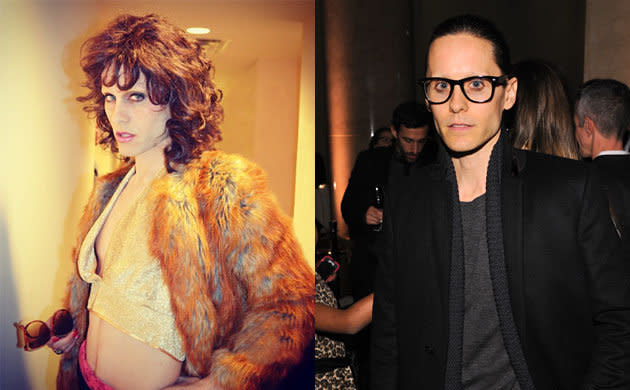 'The Dallas Buyers Club' will feature Jared Leto playing the role of a transsexual woman with AIDS in 1980s Texas. To justify his role, the 40-year-old actor had to starve for almost a month until he become reed thin. He even had to shave off his eyebrows, and is barely recognisable these days.