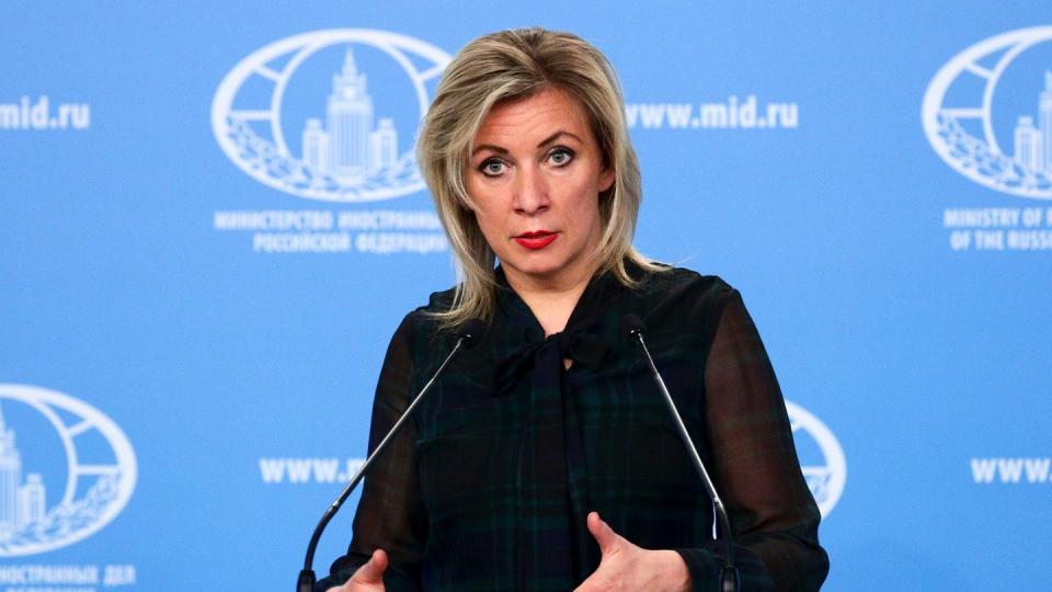Die Sprecherin des russischen Außenministeriums, Maria Sacharowa. (Bild: dpa)