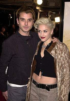 Gavin Rossdale and Gwen Stefani at the Mann National Theater premiere of Dreamworks' The Mexican