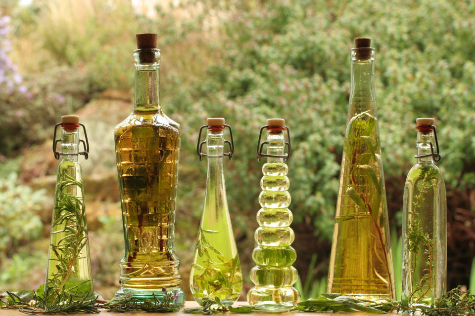 bottles of olive oil