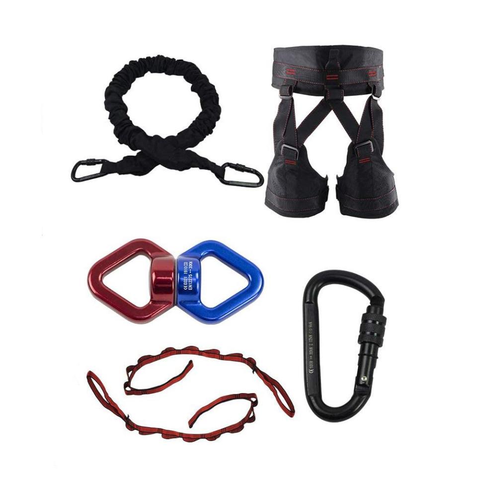 1)  DASKING Heavy Yoga Bungee Rope Resistance Belt