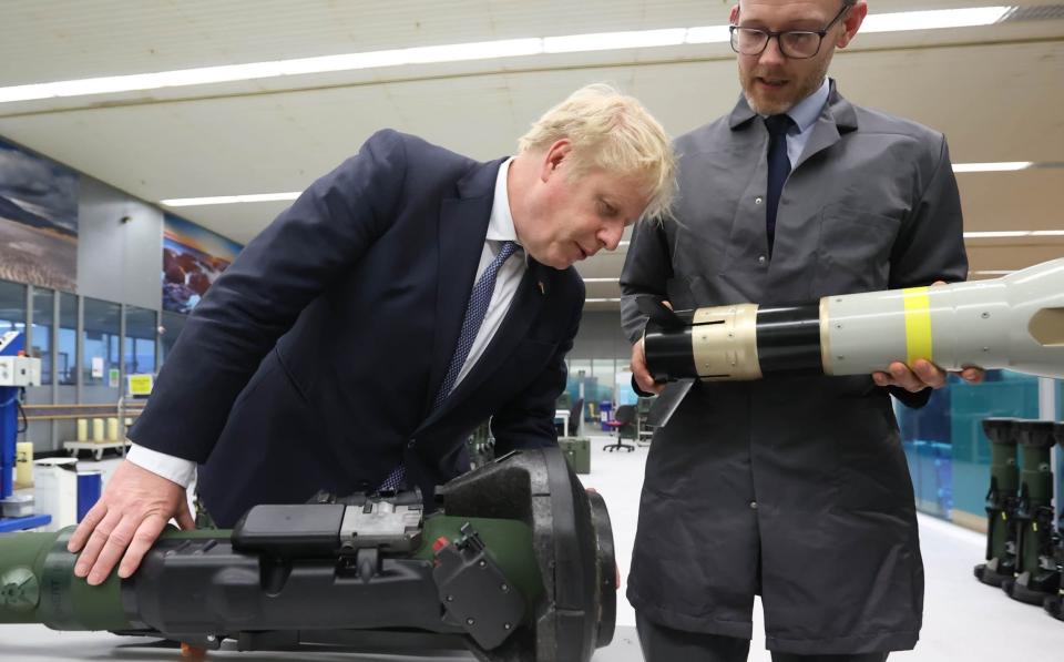 Boris Johnson recently visited the factory in Northern Ireland that produces the missiles - Liam McBurney - Pool/Getty Images