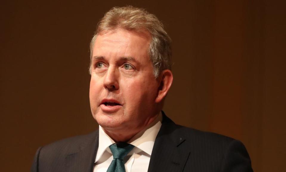Kim Darroch: ‘Whoever wins the US election, you just hope that people will accept the result and take it calmly.’