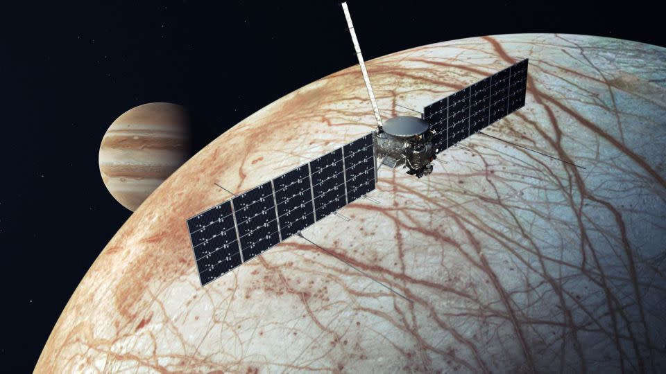 NASA's Europa Clipper will investigate the potential habitability of one of Jupiter's ice-covered ocean world moons. - NASA