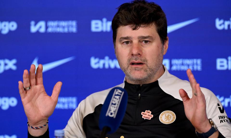 <span>Mauricio Pochettino dismissed the idea of potential in football. ‘Potential teams, potential players, potential coaches. We need to win today, no?’</span><span>Photograph: Darren Walsh/Chelsea FC/Getty Images</span>