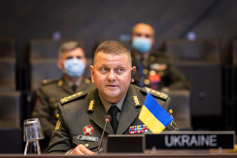 El teniente general Valerii Zaluzhnyi, comandante en jefe de las Fuerzas Armadas de Ucrania