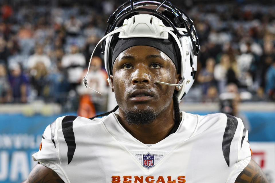 Tee Higgins expects to play at least one more season with the Bengals.  (Perry Knotts/Getty Images)