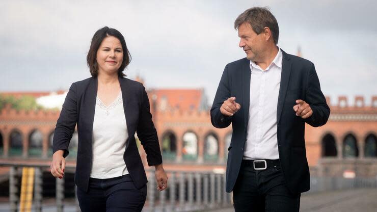 Grünen-Parteichefs Annalena Baerbock und Robert Habeck: Wer wird Spitzenkandidat für die Bundestagswahlen 2021? Foto: dpa