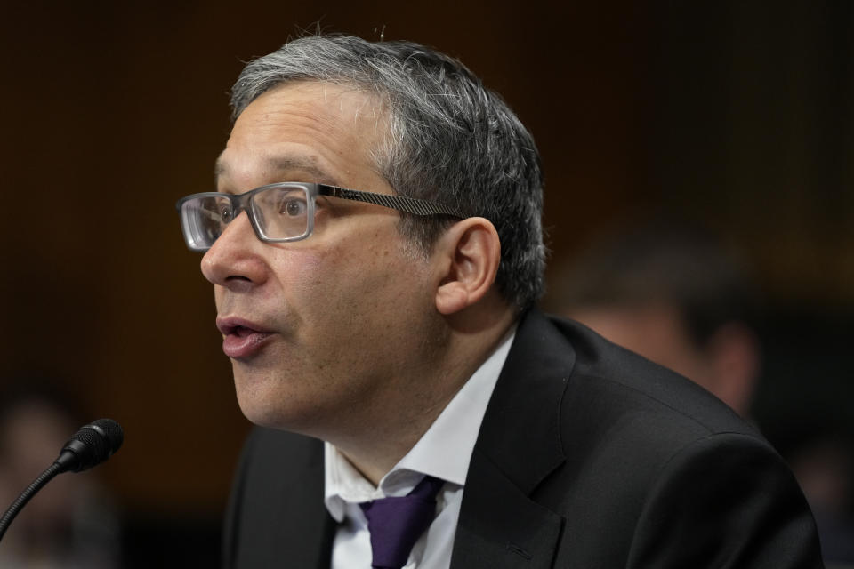 Gary Marcus, NYU professor emeritus, speaks at the hearing.