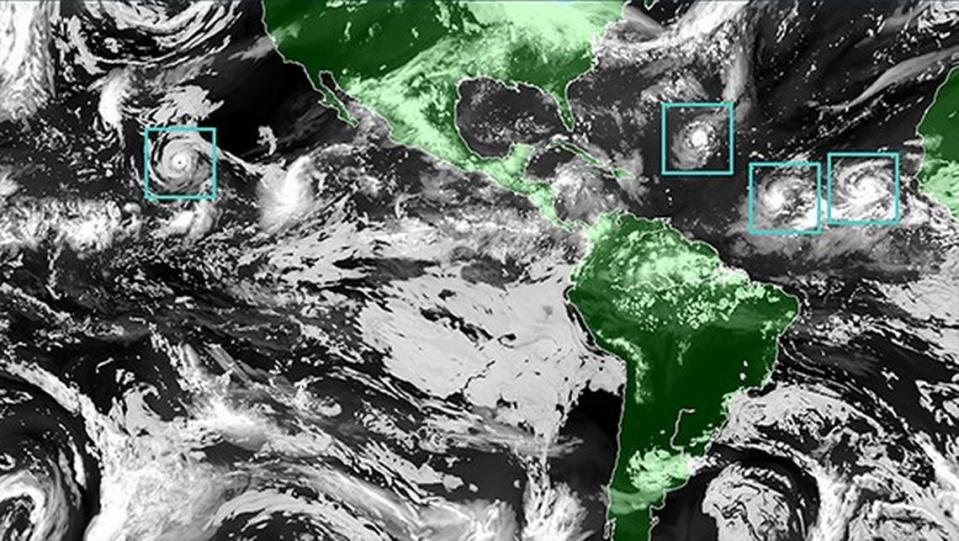 NOAA’s newest hurricane model, the Hurricane Analysis and Forecast System or HAFS, can currently zoom in on one storm at a time, but one day soon scientists hope to be able to closely track several at a time.