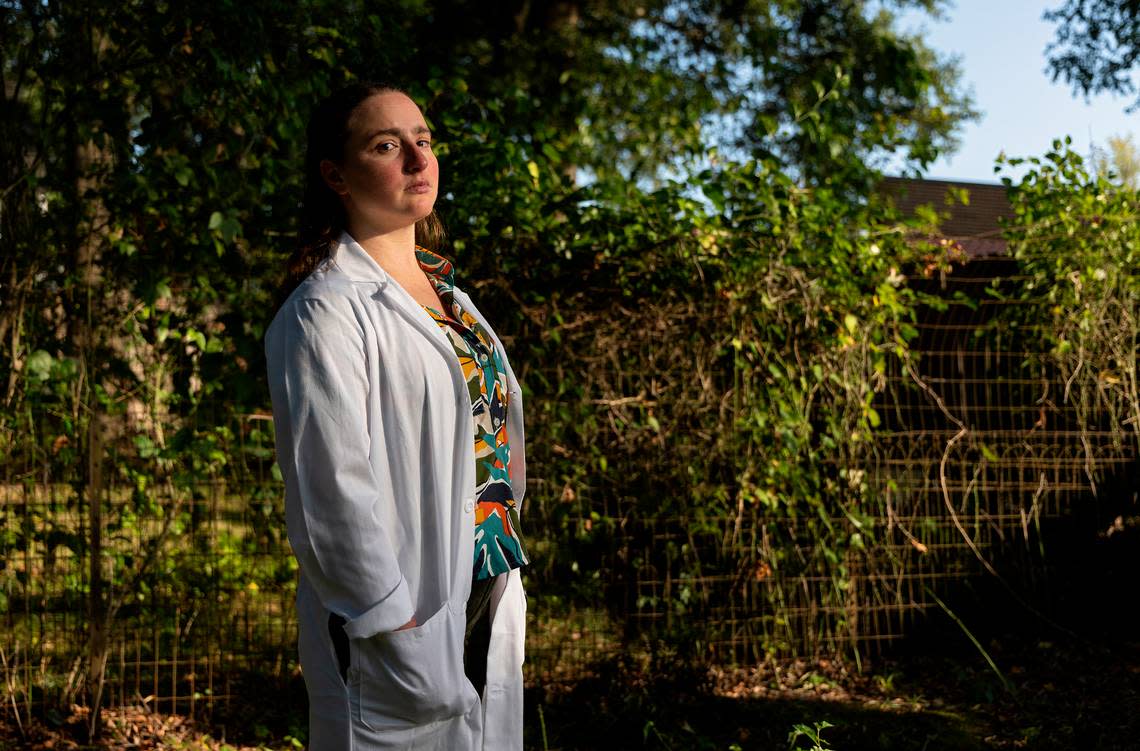 Dr. Sheridan Finnie, a family medicine resident in the Triangle, says she plans to relocate following her training due to North Carolina’s abortion law. Kaitlin McKeown/kmckeown@newsobserver.com
