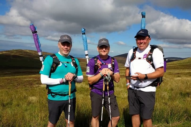 The trio have already raised £1million for PAPYRUS since 2021 -Credit:3 Dads Walking