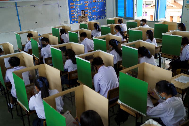 Schools in Thailand reopen amid the spread of the coronavirus disease (COVID-19)