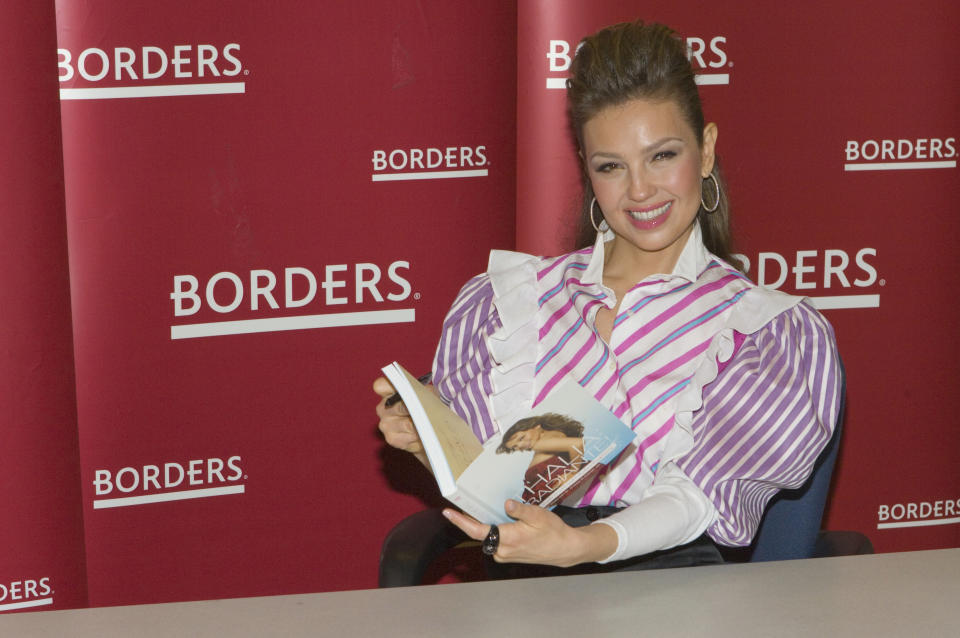 Mexican actress, singer and author Thalia attends the 