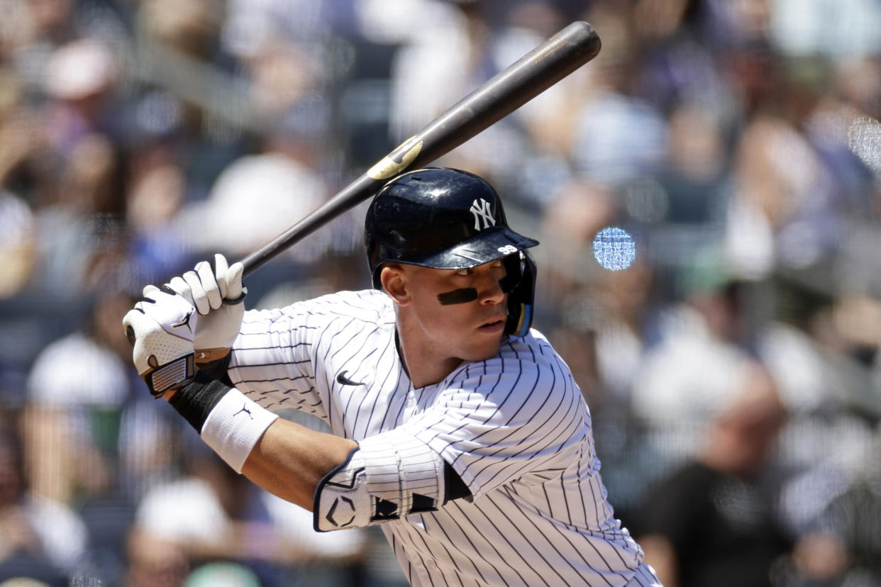 Aaron Judge has missed some time to injury early this season, but otherwise, he has picked up where he left off in 2022. (AP Photo/Adam Hunger)